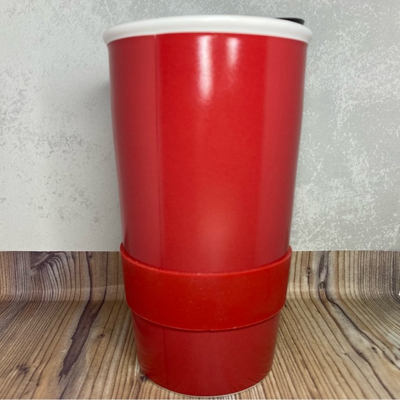 NEW Starbucks Red Cup Writable DIY custom Travel Mug 12oz. + white chalk pen - Picture 3 of 4